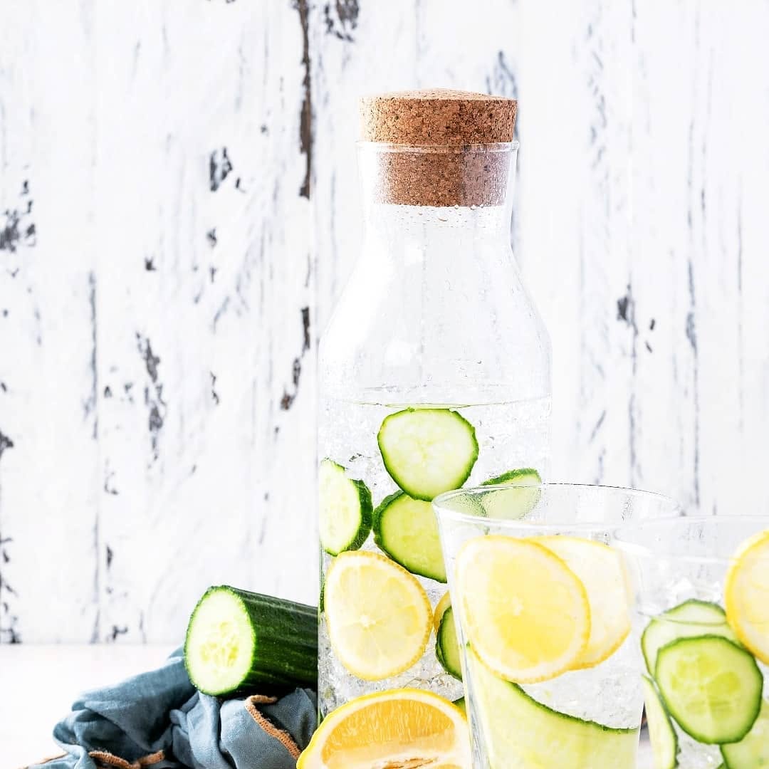 Healthy hydration and wellness lifestyle